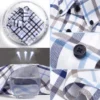Quality New 100% Cotton Oxford Shirt Long Sleeve For Men's Social Dress Shirts Soft Comfortable Regular Fit Casual Man Clothing - Image 4