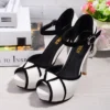 Summer Hollow Buckle Women's Shoes European American Fight Color Fish Mouth Fine With High Heels Fashion Classic Banquet Female - Image 5