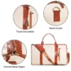 2024 Fashion Large PU Folding Suit Storage Bag Women High Capacity Luggage Handbag Travel Sport Outdoor Multi Function Organizer - Image 4