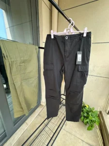 Men's casual ultra-thin pants, cotton long pants, solid pockets, sports trend brand, Korean version, brand new, 2024 - Image 3