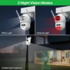 Outdoor Wireless Security IP Camera 4K 8MP HD Dual Lens External Wifi PTZ Camera Auto Tracking Street Surveillance Camera iCsee - Image 6