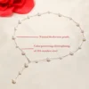 Natural freshwater pearl necklace shaped 100% pearl jewelry gift necklace female niche new fashion simple necklace - Image 6
