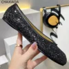2024 Luxury Designer Leather Loafers Casual Split Toe high quality Summer Ballet Flats Women Walking Shoes - Image 3