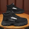 Fashion Designer Men's Lace Up Sneakers Outdoor Comfort Hiking Shoes for Men Non-slip Platform Work Boots Winter Warm Mens Shoes - Image 3