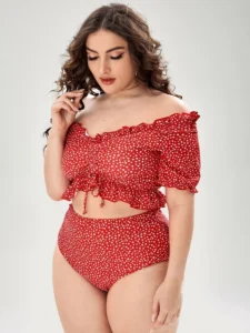 2023 Women Push Up Bikinis Set Swimwear Plus Size High Waist Swimsuit Larges Big Plussize Swimming Suits Bathing Beachwear New - Image 2