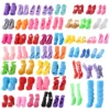Doll Accessories for Barbie Doll Clothes Mixed Mini Dress Up Set Fashion Clothes High Heels Shoes Doll Part Children Toy Gifts - Image 2