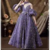 Children Sequin Flower Girl Pageant Mermaid Dresses Long Puffy Prom Formal Birthday Party Dress Luxury Evening Shining Ball Gown - Image 3