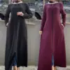 Autumn Morocco Dress Muslim Women Zipper Open Abaya India Abayas Dubai Turkey Islam Party Kaftan Robe Longue Vestidos Largos