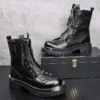 New Arrival Men Fashion Casual Rivets Ankle Boots Spring Autumn Luxury Designer Youth Trending Punk Style Shoes Botas Hombre - Image 2