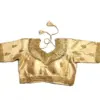 Traditional Indian Sari Top Women Shirt Summer Gold thread Embroidery Pakistan Summer Rhinestone