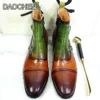 LUXURY MEN'S BOOTS MIXED COLORS CHELSEA BOOTS BUCKE STRAP CASUAL MENS DRESS BOOTS SHOES WEDDING OFFICE LEATHER BOOTS MEN - Image 5