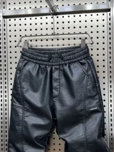 Trendy Motorcycle Leather Pants Men's Hip Hop Harem Loose Trousers Outdoor Jogger Sweatpants Luxury Brand High Quality Clothing - Image 5