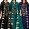 Ramdan Muslim Abaya Dress Women Turkey India Embroidery Abayas Dubai Arab Vestidos Morocco Party Dresses Kaftan Gown Robe Eid