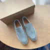 Comfort Walking Women Shoes High-Quality Suede New Casual Flat Shoes Hot Sale Winters Loafers Men's Metal Lock Driving Shoes - Image 2