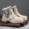 New Men's Winter Boots Outdoor Platform Boots 2023 Designer Men's Shoes Comfortable Desert Boots Street Style Motorcycle Boots - Image 3