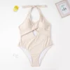 2023 Women Plus Size One Piece Swimsuit Solid Push Up Swimwear Larges Big Plussize Swimming Suits Bathing Beachwear New - Image 5