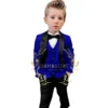 Handsome Boys Suits Tailor Made Wedding Suits For Kids Slim Fit 3 Piece Formal Child Tuxedos (Jacket Vest Pants) - Image 5