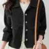 ZANZEA Korean Fashion Solid Jackets Woman Long Sleeve Lapel Neck Outwear Female Elegant OL Work Coats Vintage OL Jacket Oversize