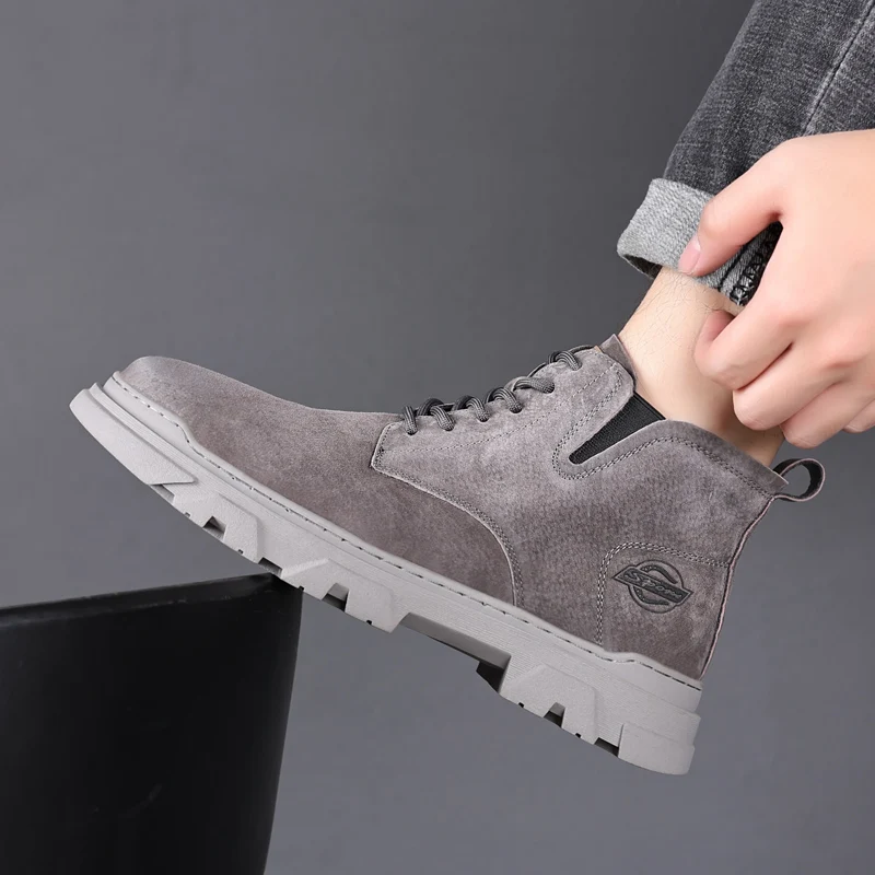 Brand Men's Casual Shoes, Motorcycle Type, Popular, Outdoor Desert Boots Casual Chelsea Boots Boots - Image 4