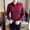 Men's Clothing Big Size Long Sleeve Formal Shirts For Men All Match Slim Fit Casual Luxury Mens Dress Shirts High Quality 5XL-M - Image 3