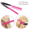 Portable Comb DIY Salon Flat Iron Hair Straightener V Hairdressing Styling Tool - Image 4