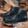 2022 Fashion Men's Shoes Basic Lace-up Vintage Baroque Boots Ankle boots Male Retro Casual Shoes Plus Size 39-48 Boots For Men - Image 9