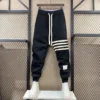 Striped Loose Jogger Pants Outdoor Solid Color Cotton Casual Sweatpants High Quality Men's Brand Clothing - Image 2