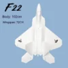 New F22 Raptor Model 64mm Bypass Epo eachine Electric Fixed Wing Drop Resistant Remote Control Aircraft Fighter Outdoor Toy - Image 3