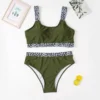 Plus Size Tank Top High Waist Bikini Swimwear Women's Swimsuit Beachwear Bathing Suits - Image 5