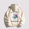 Lily Men Women 100%Cotton Hoodie Korean Style Luxury Brand Flower Printed Hoodies High Quality Hooded Sweatshirt Autumn Pullover - Image 6