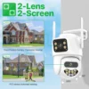 Outdoor Wireless Security IP Camera 4K 8MP HD Dual Lens External Wifi PTZ Camera Auto Tracking Street Surveillance Camera iCsee - Image 2