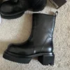 Designer Catwalk Exclusive Thick Sole Genuine Leather High Top Platform Boots Bulldozer Thick Soled Men Tank Boots Plus Size 45 - Image 6