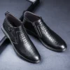 Genuine Leather Autumn Winter Business Dress Snow Boots Men's Office Ankle Formal Boots for Men Designer Casual Shoes Sneakers - Image 2