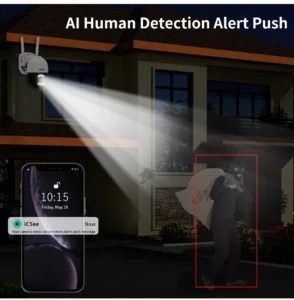 Hiseeu 4K 8MP Dual Lens PTZ Wifi IP Camera 8X Zoom Outdoor HD Full Color Night Vision Human Detection Video Surveillance Cameras - Image 5