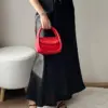 High Waist Long Satin Skirts For Women Spring 2024 Black High Quality Women's Drawstring Gray Satin Long Skirt Mermaid Beige