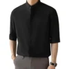 Plus Size 3XL-M High Elasticity Seamless Shirts Men Long Sleeve Top Quality Slim Casual Luxury Shirt Social Formal Dress Shirts - Image 5