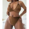 0XL - 4XL Deep V Bikini Plus Size Large Size Swimwear Women Swimsuit Female Two-pieces Bikini set Bather Bathing Suit Swim V3996 - Image 6