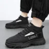 Fashion Designer Men's Lace Up Sneakers Outdoor Comfort Hiking Shoes for Men Non-slip Platform Work Boots Winter Warm Mens Shoes - Image 6