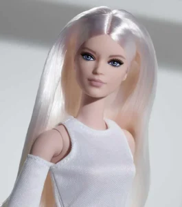 Original Mattel Barbie Signature Dolls Looks Tall Blonde White Dress Platform Boots Bjd Toys for Girls Collection Birthday Gift - Image 3