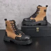 New Arrival Men Popular Casual Ankle Boots Spring Autumn Luxury Designer Retro Trending Metal Decoration British Style Sneakers - Image 3