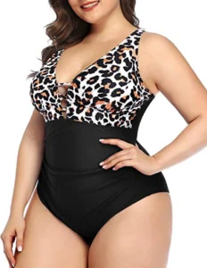 2023 Women New Swimsuit One Piece Swimwear Plus Size Push Up Large Big Solid Black Swimming Suits Beachwear Bathing Suits - Image 4