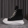 Rmk Owews Men Women High-top Platform Boots Canvas Lace-up Casual Sneakers Unisex Black Luxury Rick Designer Ankle Boots - Image 3