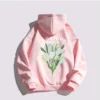 Lily Men Women 100%Cotton Hoodie Korean Style Luxury Brand Flower Printed Hoodies High Quality Hooded Sweatshirt Autumn Pullover - Image 4
