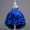 Girl's Luxury Birthday Wedding Ceremony Parties Princess Dresses Gala Elegant 2 4 To 12 14 15 Years Old Child Layered Ball Gown - Image 3
