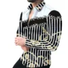 Luxury Fashion Men's social shirt Casual Leopard Chain Print Long Sleeve Shirt Streetwear High Quality men clothing Size S-5XL - Image 2
