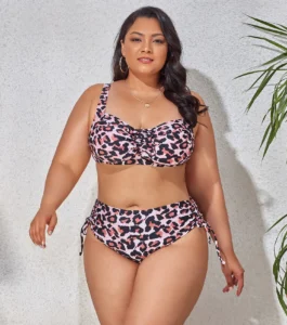 2023 New Plus Size Swimwear for Women Swimsuit Large Bathing Suits Two-piece High Waist Push Up Bikini Set Sexy Separate Stylish - Image 5