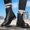 Designer Elegant Chelsea Boots Leather Men Women Couple Shoes Size 35-46 Luxury Brand Dress Formal Boots Model Fashion Show 2022 - Image 2