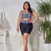 4XL Plus Size Bikinis Sets Women 2022 Fashion Colorful Print Two Pieces Bathing Suit High Waist Largest Beach Swimsuit - Image 3