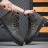 New Men's Boots Brand Designer High Top Fashion Leather Men Boot Quality Outdoor Anti slip Comfortable Shoe Running Shoe Zapatos - Image 6