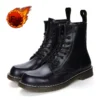2023 Winter Mens Ankle Snow Boots Genuine Leather Women Shoes For Men Woman Designer Shoes Fashion Warm Autumn 35~46 Dropship - Image 6